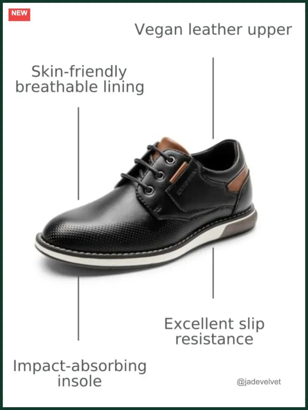 Boys Vegan Leather Oxfords Casual Dress Sneaker Lace Up